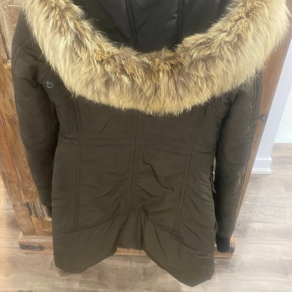 Rudsak Women's Brown Down Parka with Removable Fur - Picture 5 of 10